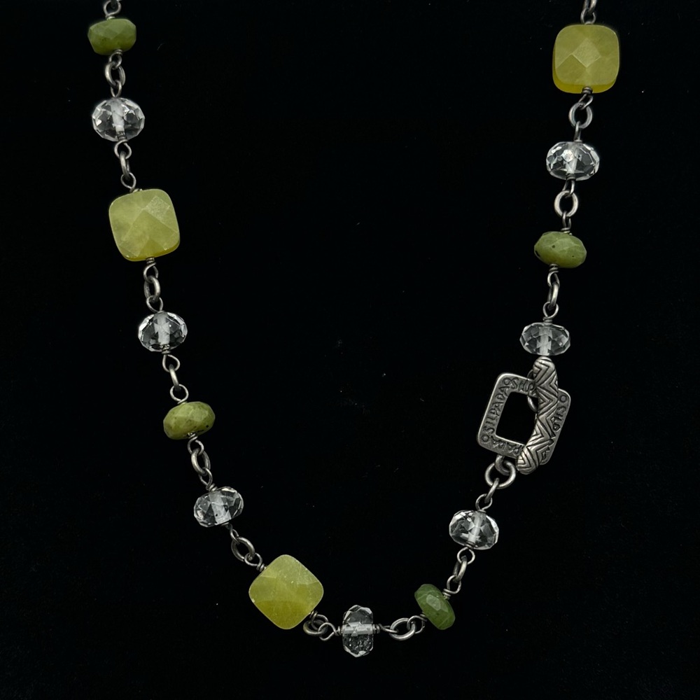 SILPADA Sterling Silver Jade Beaded Necklace